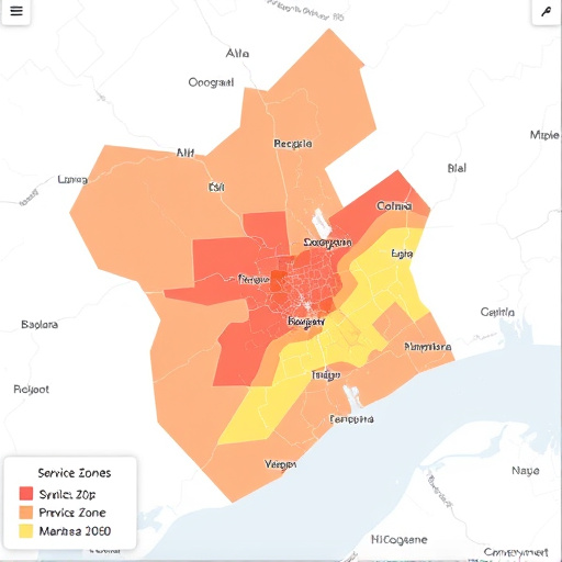 Coverage Map,Service Zones