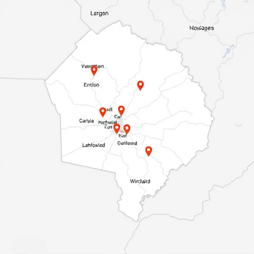 Area Map,County Landmarks