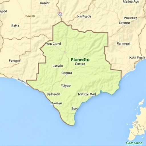 Area Map,County Landmarks