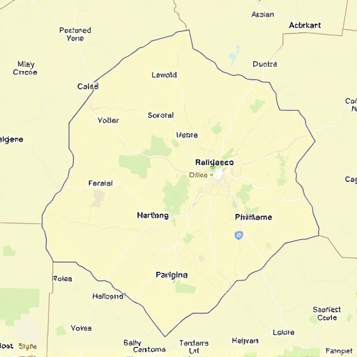 Area Map,County Landmarks