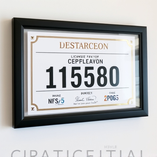 License Display,Certification Wall