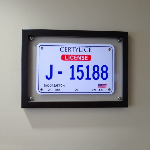 License Display,Certification Wall