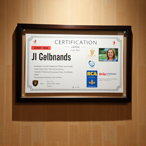 License Display,Certification Wall