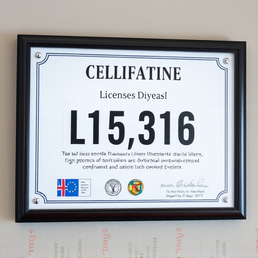 License Display,Certification Wall
