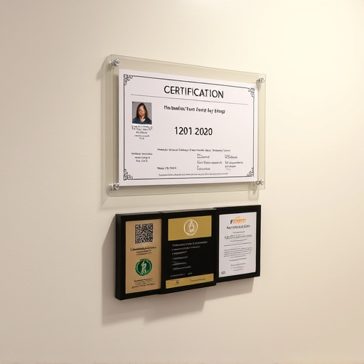 License Display,Certification Wall