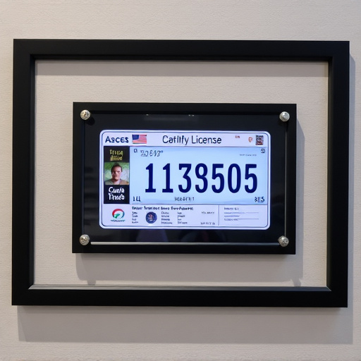 License Display,Certification Wall