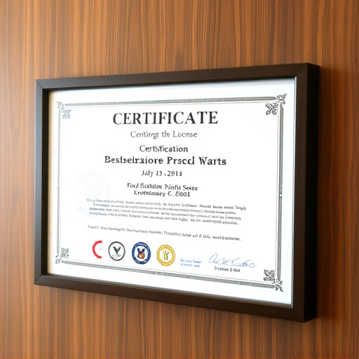 License Display,Certification Wall