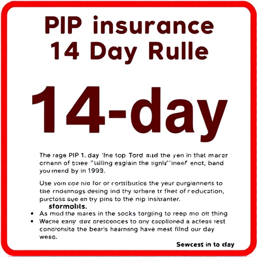 PIP insurance 14-day rule