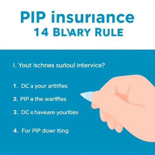 PIP insurance 14-day rule