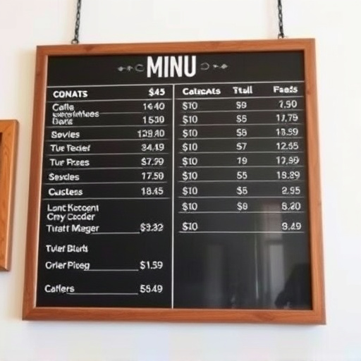 Price Board,Service Menu