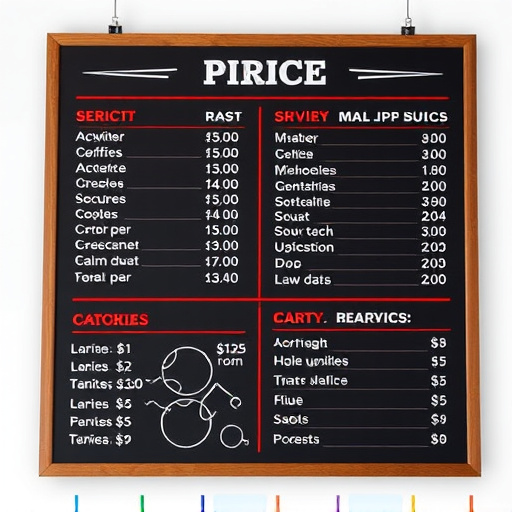 Price Board,Service Menu
