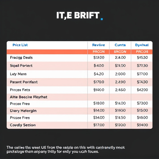 Price List,Package Deals