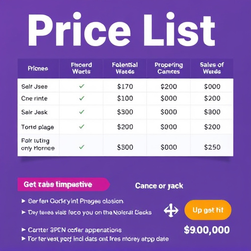 Price List,Package Deals