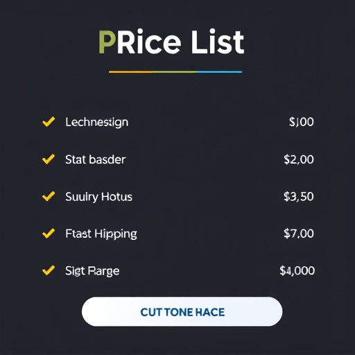 Price List,Package Deals