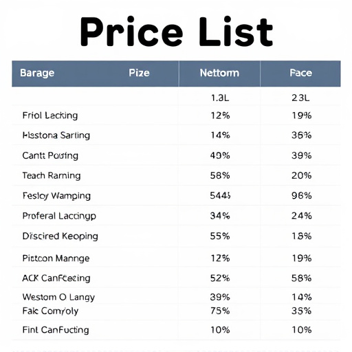 Price List,Package Deals