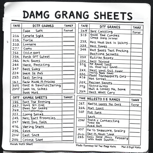 DTF gang sheets