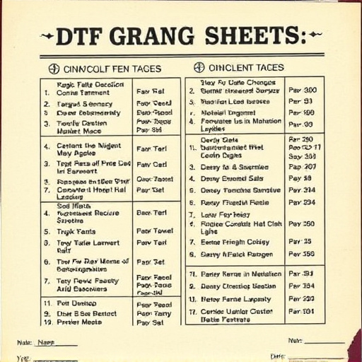DTF gang sheets