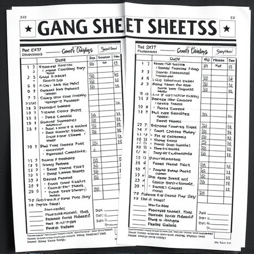 DTF gang sheets