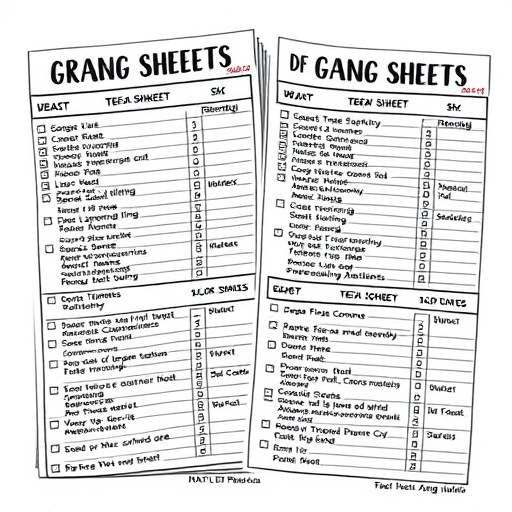 DTF gang sheets