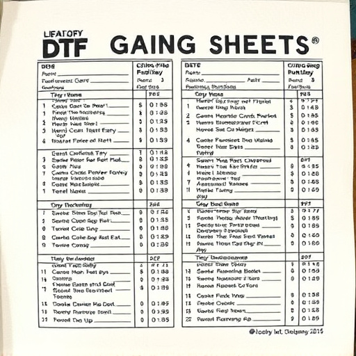 DTF gang sheets