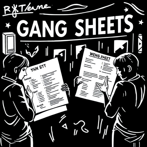 DTF gang sheets