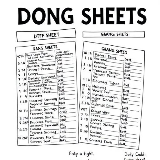 DTF gang sheets