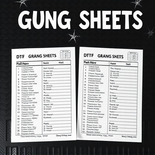 DTF gang sheets