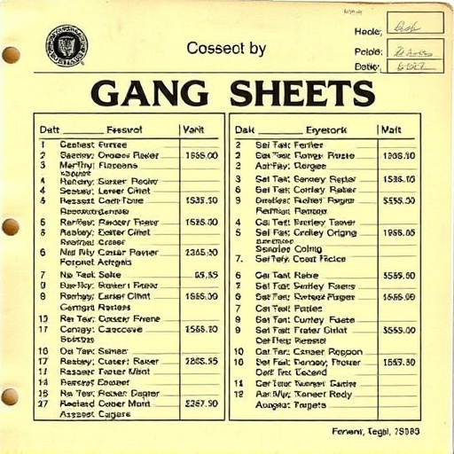 DTF gang sheets