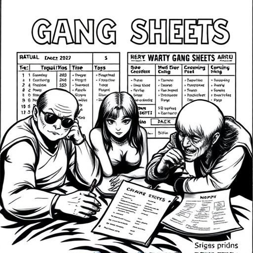 DTF gang sheets