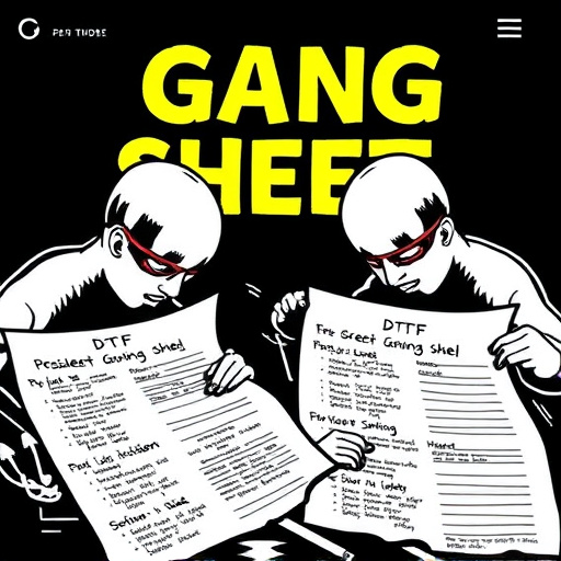 DTF gang sheets