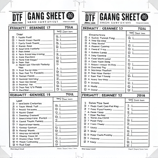 DTF gang sheets