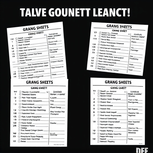 DTF gang sheets