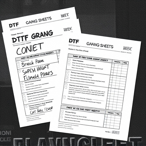 DTF gang sheets