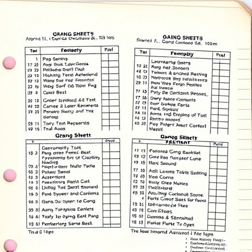 DTF gang sheets