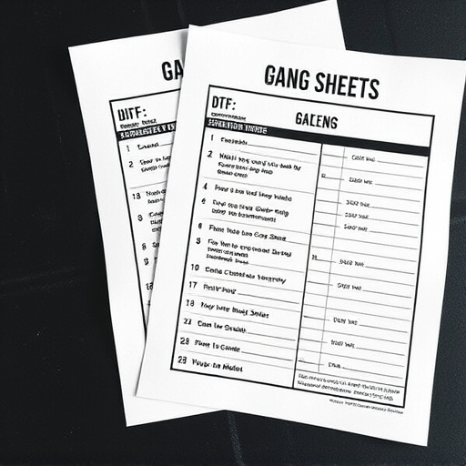 DTF gang sheets