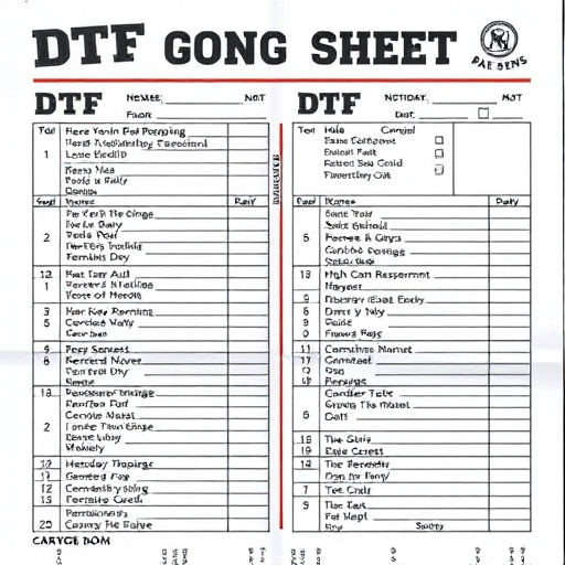 DTF gang sheets