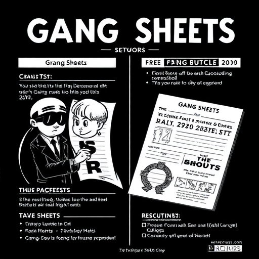 DTF gang sheets