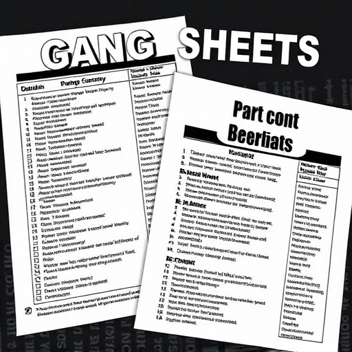 DTF gang sheets