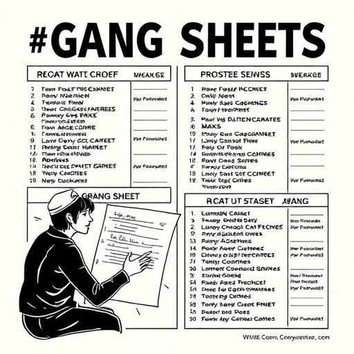 DTF gang sheets