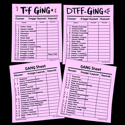 DTF gang sheets
