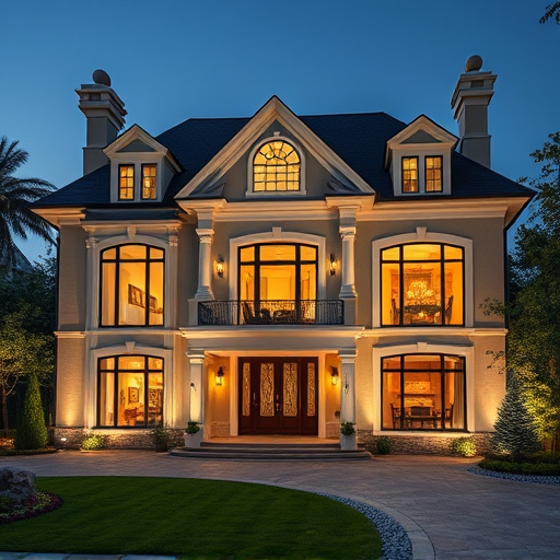 luxury house exterior