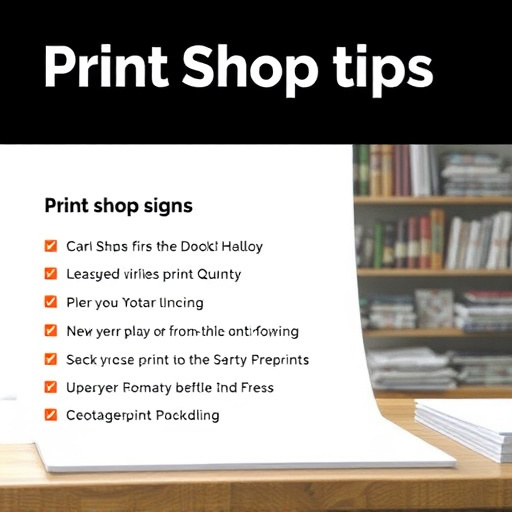 print shop tips