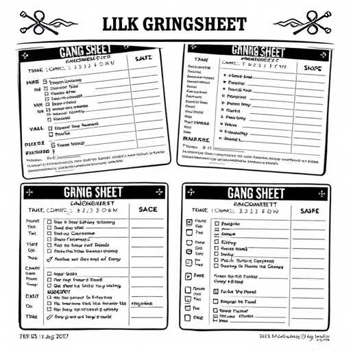 DTF gang sheets