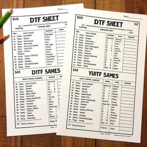 DTF gang sheets