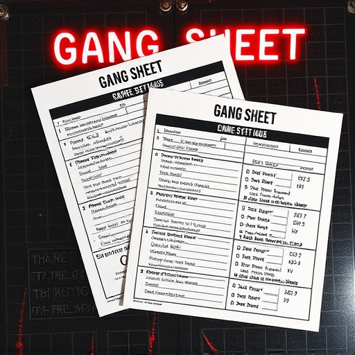 DTF gang sheets