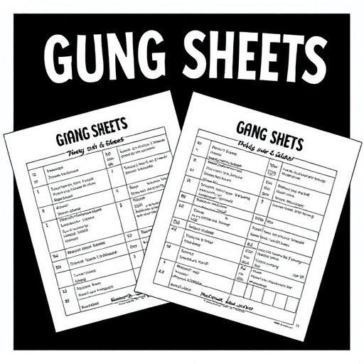 DTF gang sheets