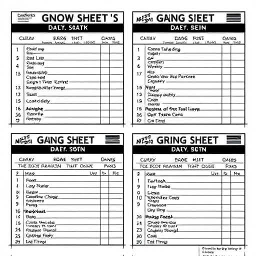 DTF gang sheets