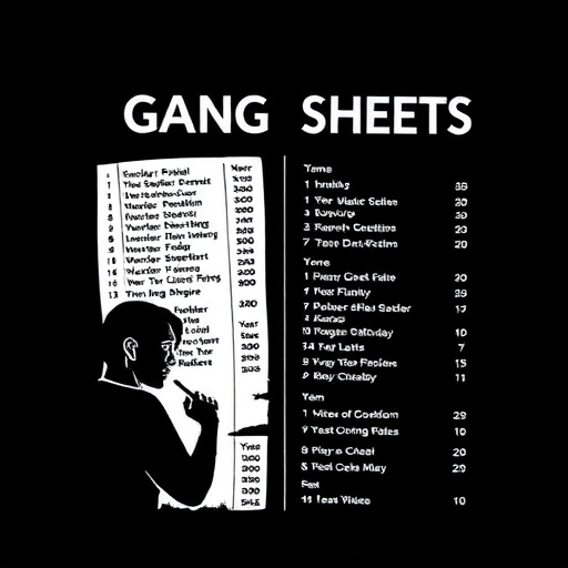 DTF gang sheets