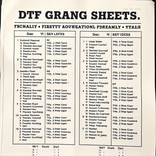 DTF gang sheets