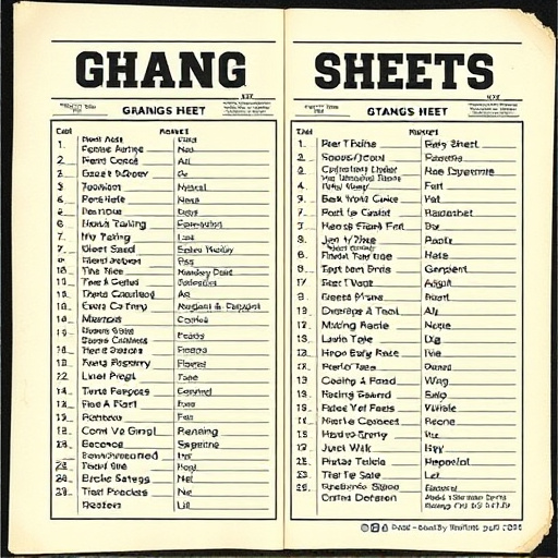 DTF gang sheets